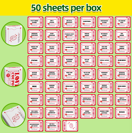 50 couple interaction cards, ambiguous mutual question cards for couples, dialogue cards for card games.